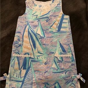 Lilly Pulitzer Blue and Purple Classic Shift Dress